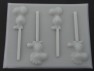329sp Pudgy Beagle Dog and Bird Chocolate or Hard Candy Lollipop Mold